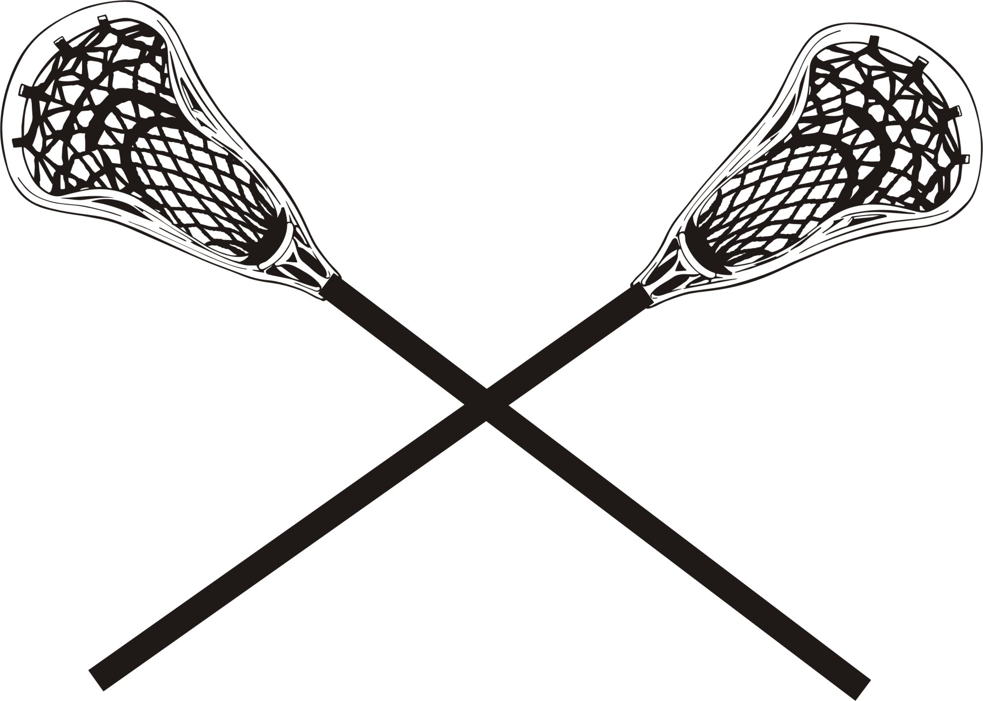 Lacrosse sticks clipart clipartfest
