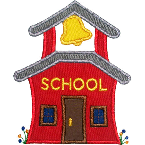Old school house clipart 3
