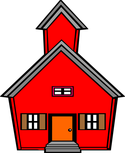 Old school house clipart 6
