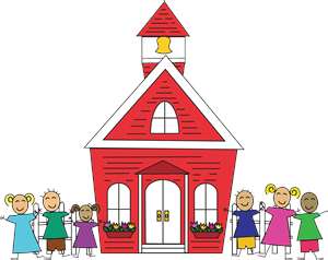 Old school house clipart