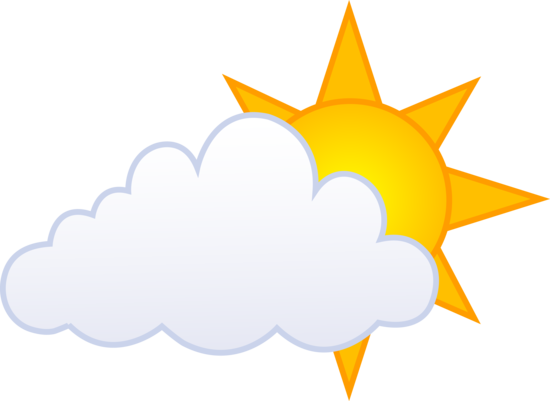Partly cloudy clip art free clipartfest