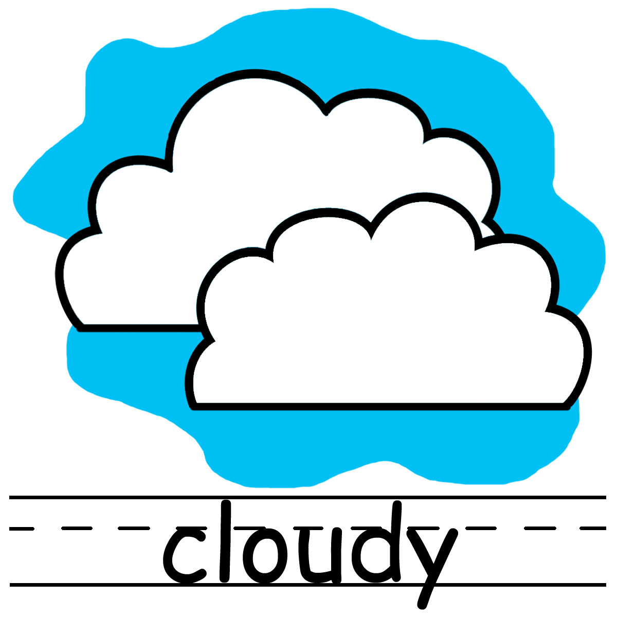 Partly cloudy clipart 14