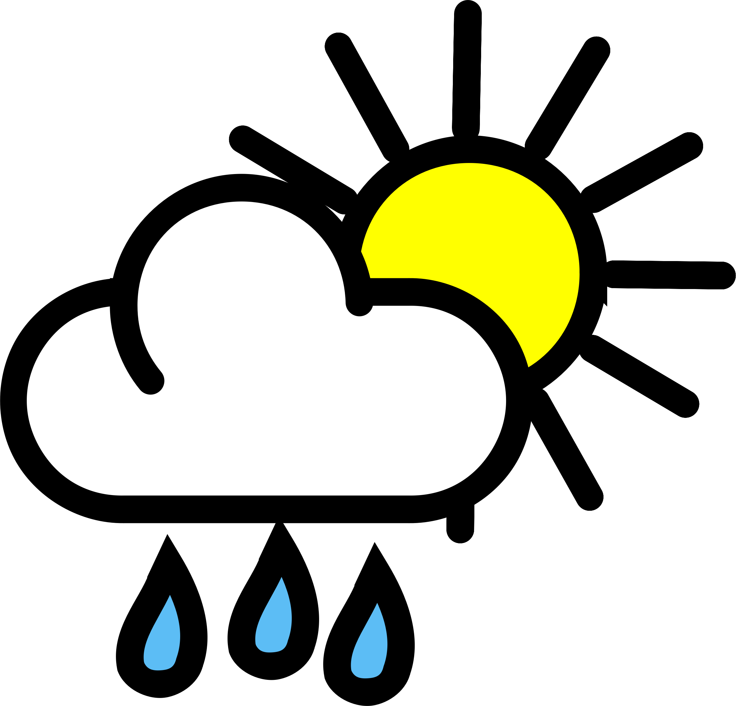 Partly cloudy cloudy clipart rain clipartfox