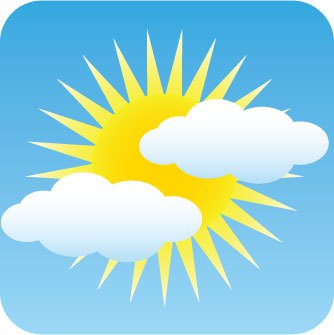Partly cloudy partly sunny skies return but cooler 4 blue ridge life clipart