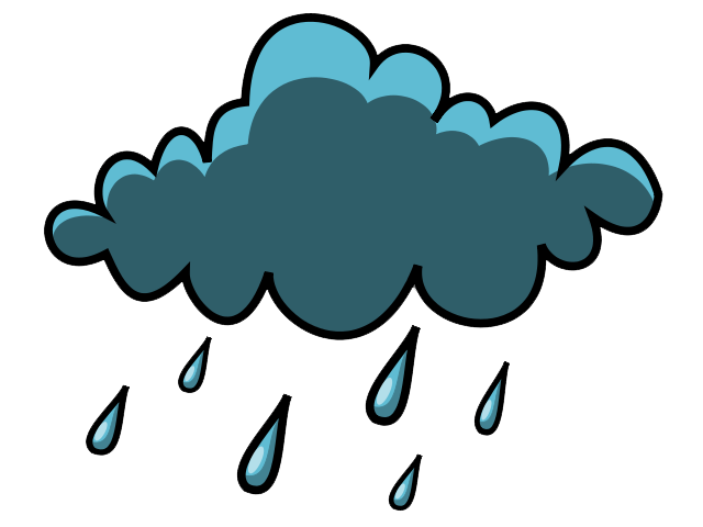 Partly cloudy weather clipart image cloudy with rain