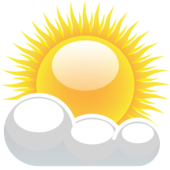 Partly cloudy with sunshine clip art at vector clip - WikiClipArt