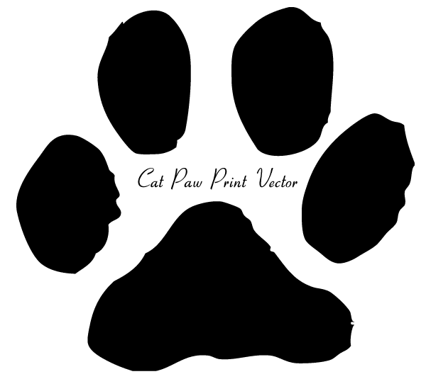 Paw prints cat paw print clip art image freevectors - WikiClipArt
