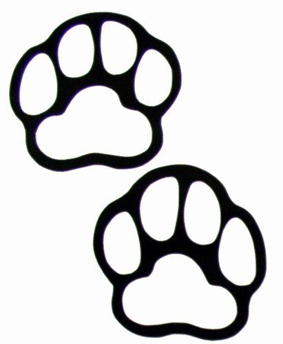Paw prints grizzly bear paw print clipart free images