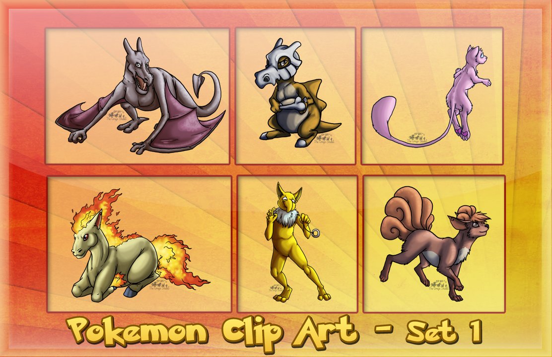Pokemon clip art set 1 by kobbie3 on deviantart