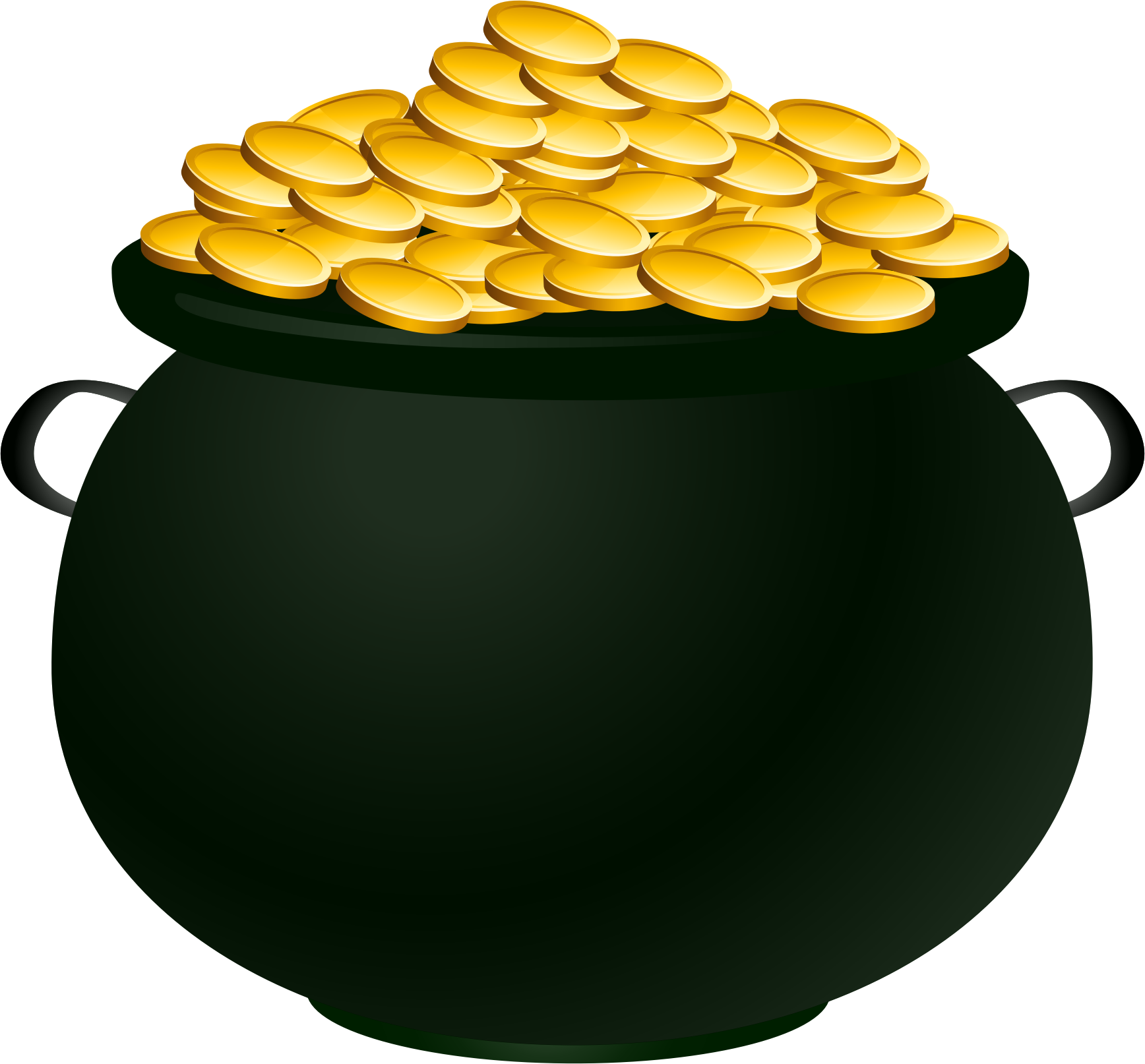 Pot of gold clip art - WikiClipArt