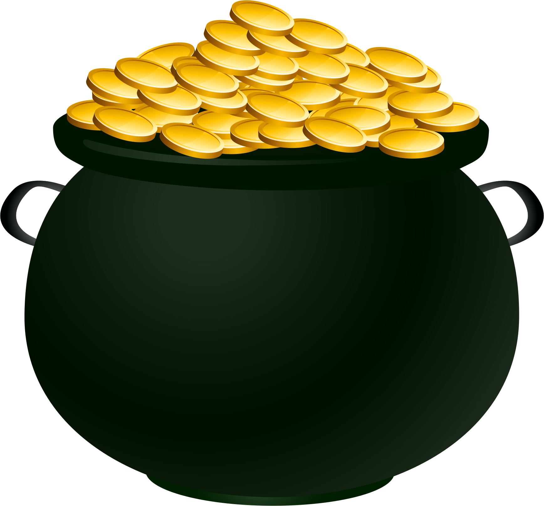 Pot of gold clip art WikiClipArt