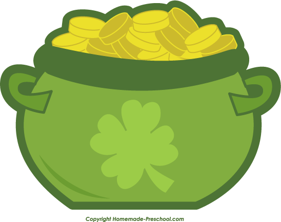 Pot of gold free irish clipart