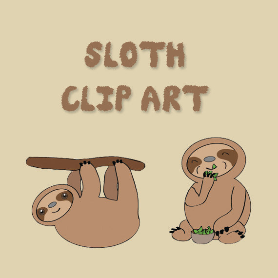Pretty sloth clipart image all for you wallpaper site