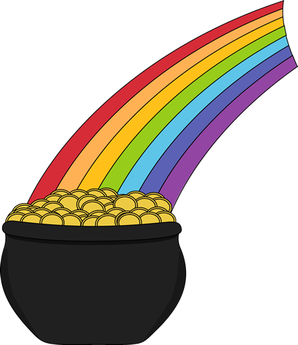 Rainbow pot of gold clipart clipartfest 2