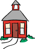 School house red schoolhouse clipart 3 - WikiClipArt