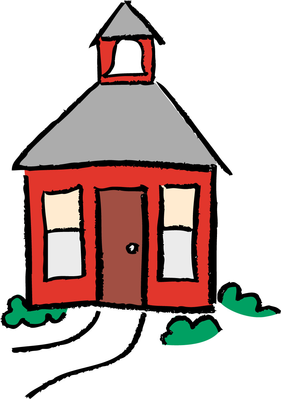 School house red schoolhouse clipart 3