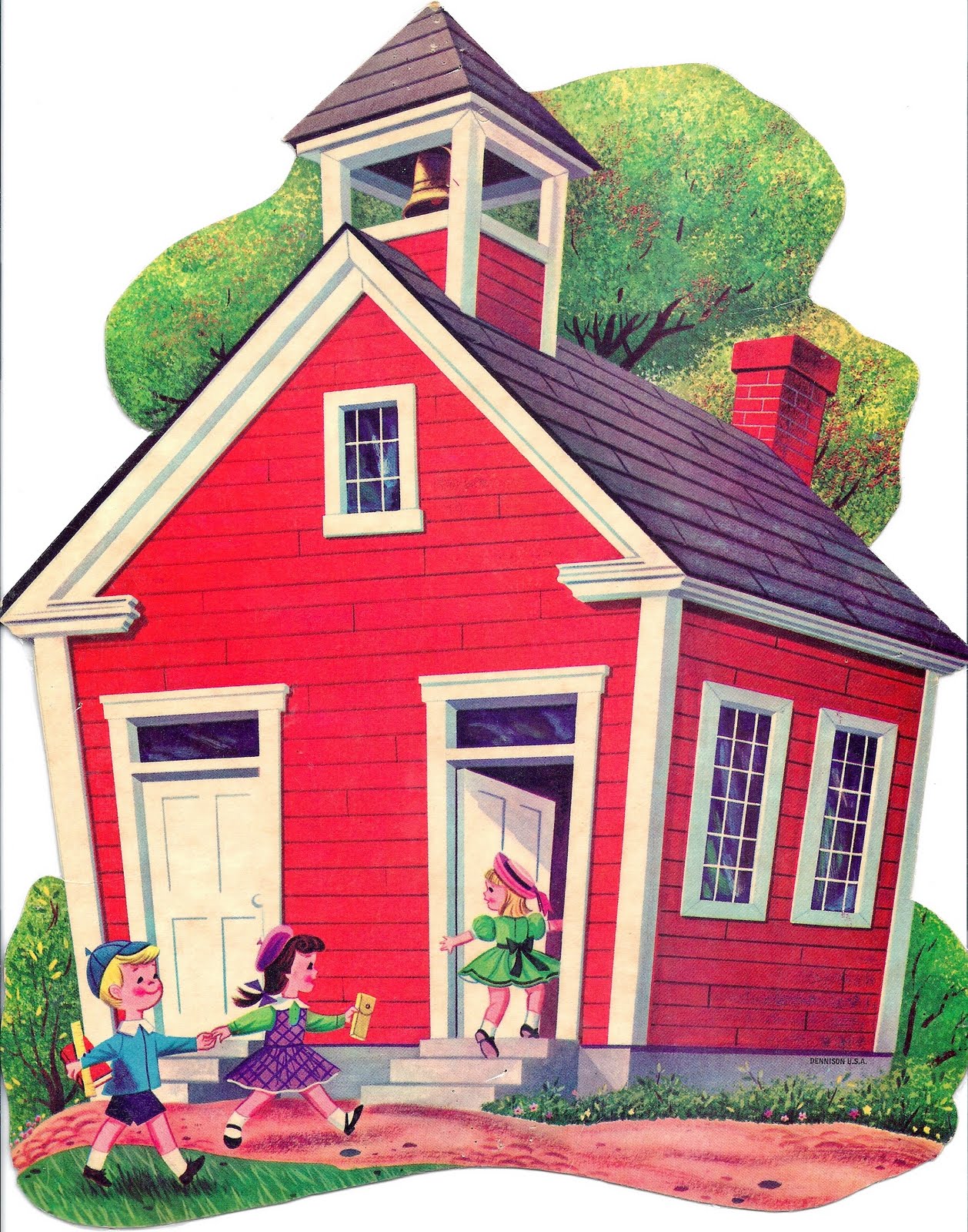School house red schoolhouse clipart 4