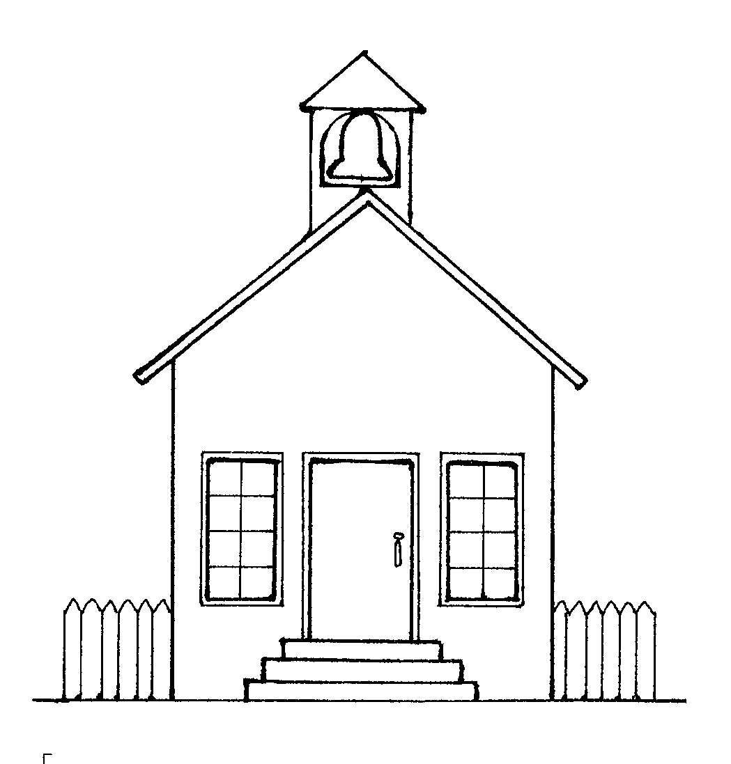School house schoolhouse silhouette clipart 3
