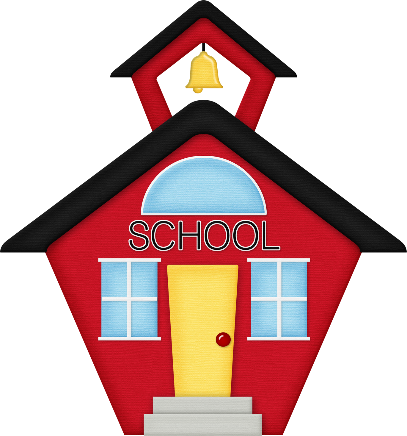 School house schoolhouse silhouette clipart