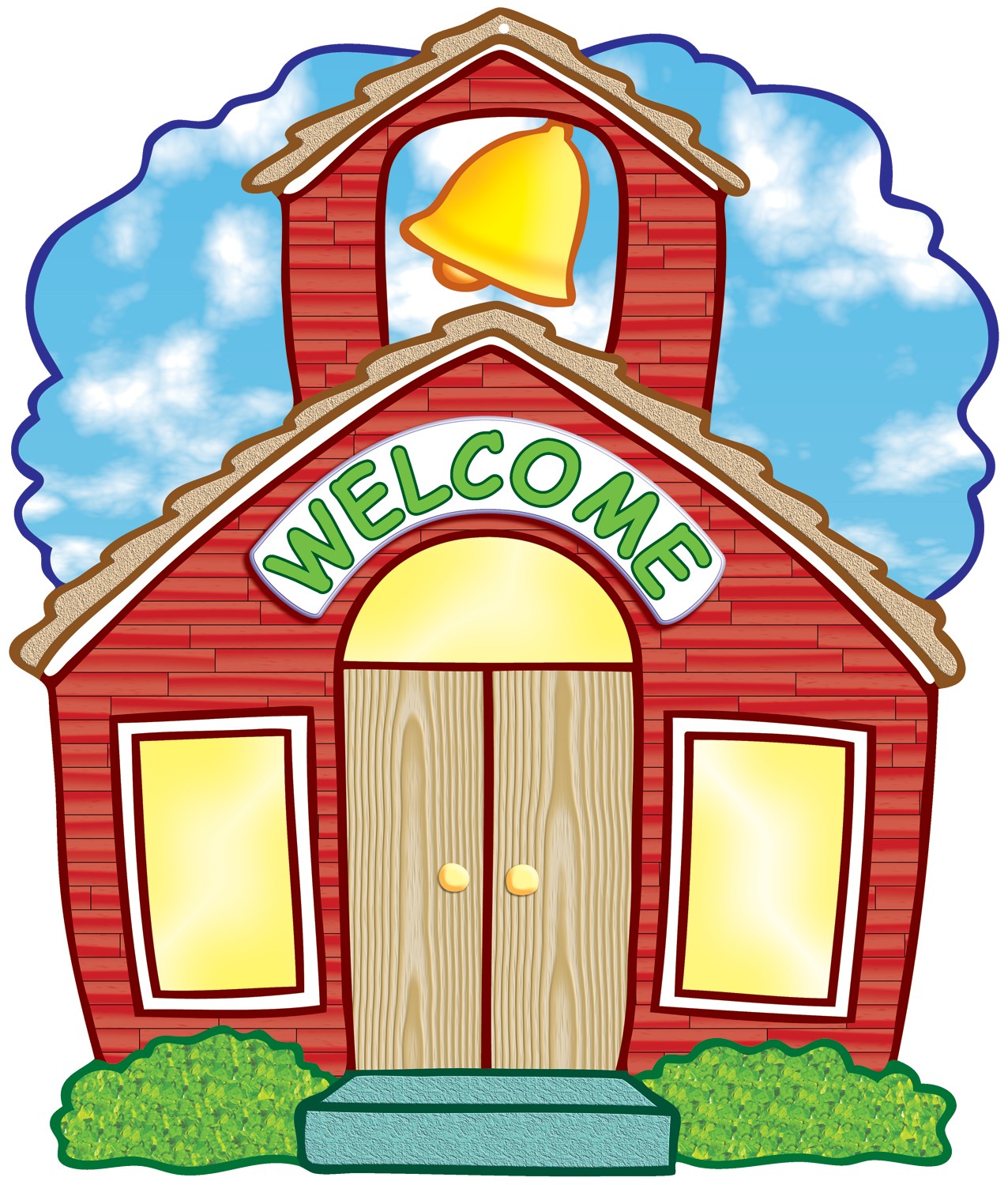 Schoolhouse school house clipart