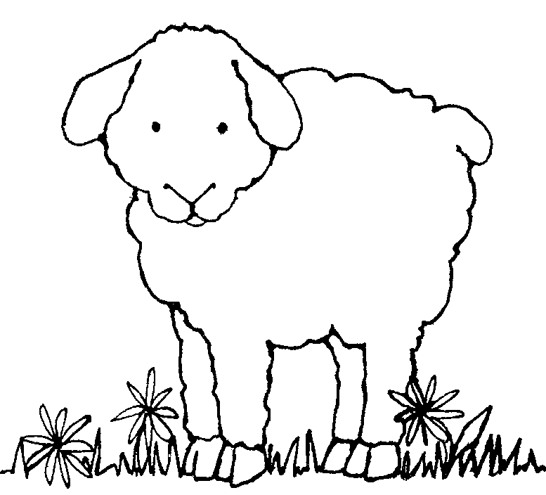 Sheep  black and white black and white sheep clipart