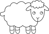 Sheep black and white cute sheep clipart black and white clipartfox 2 ...