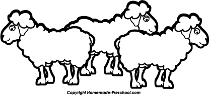 Sheep  black and white group of black and white sheep clipart clipartfest