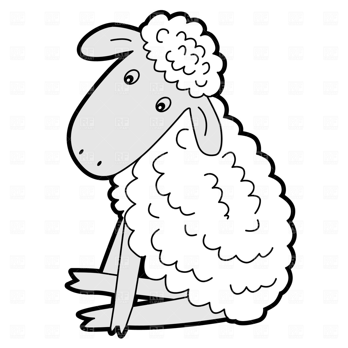 Sheep black and white lamb clip art black and white free cl...
