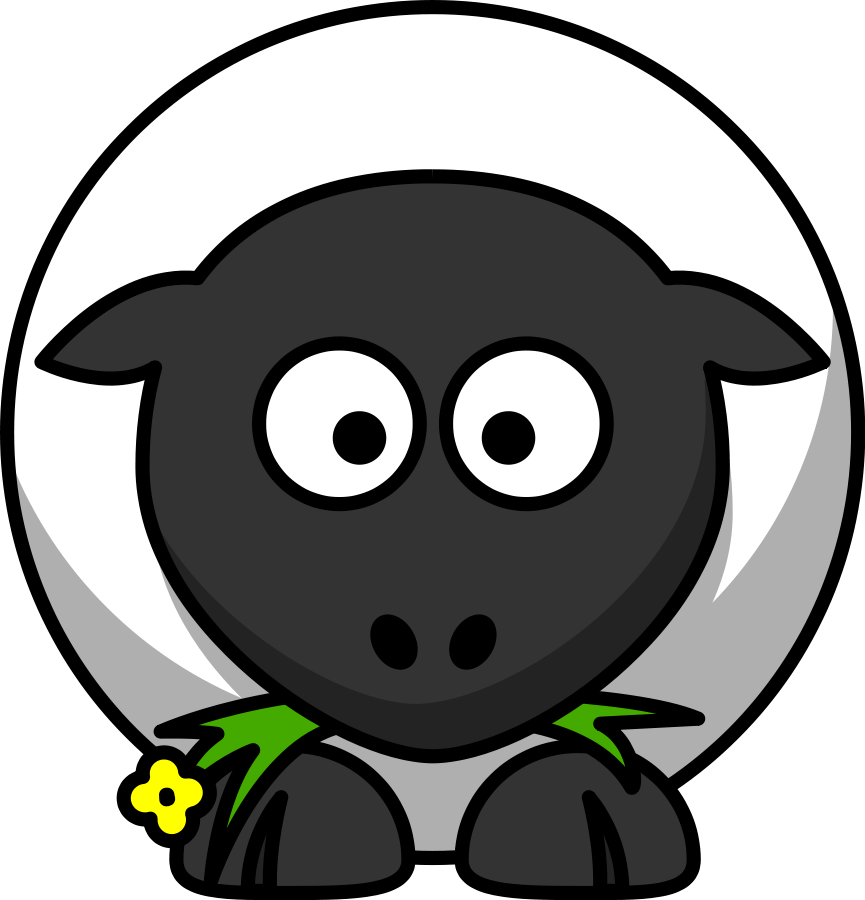 Sheep  black and white sheep clipart black and white 2