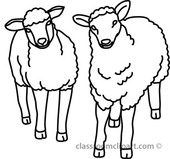 Sheep black and white sheep clipart outline clipartfox - WikiClipArt