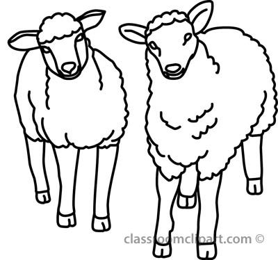 Sheep  black and white sheep clipart outline clipartfox