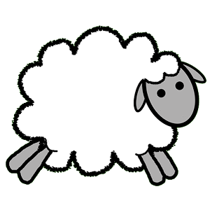 Sheep  black and white sheep clipart transparent clipartfox
