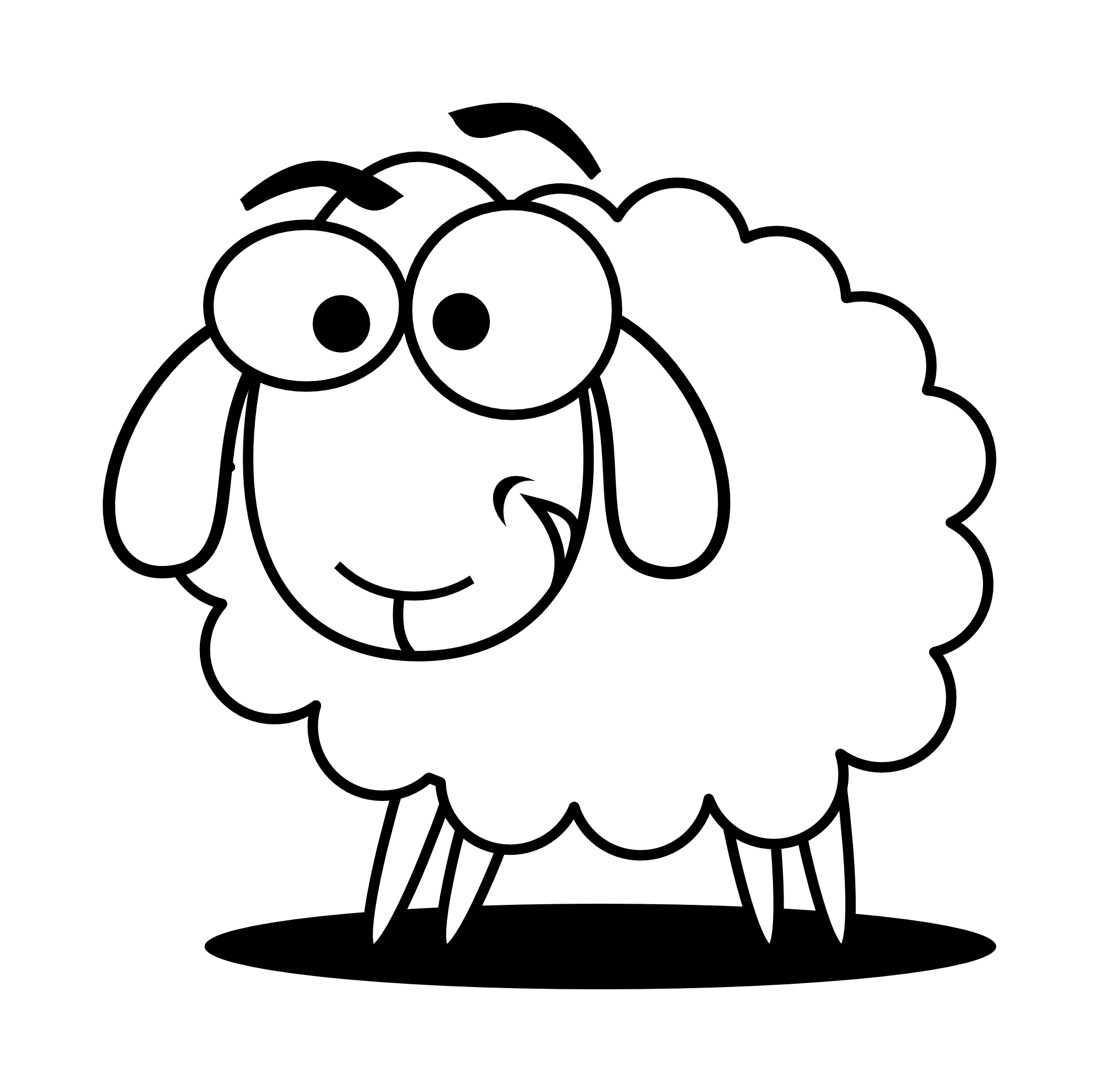 Sheep  black and white sheep lamb clipart black and white free images
