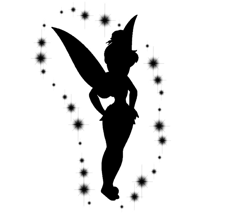 Silhouette tinkerbell clipart 3