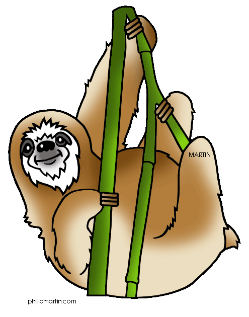 Sloth clipart free clipartfox