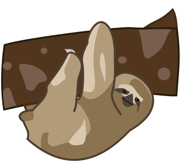 Sloth free to use clip art 2