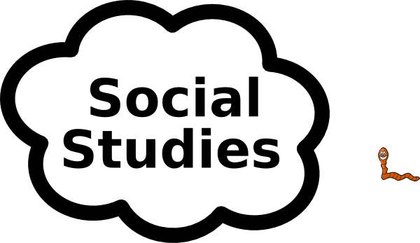Social studies black and white clipart