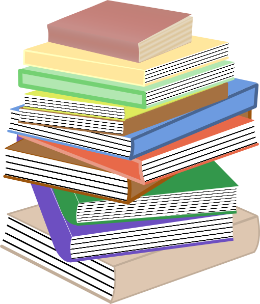 Stack of books clip art pile of books clipart