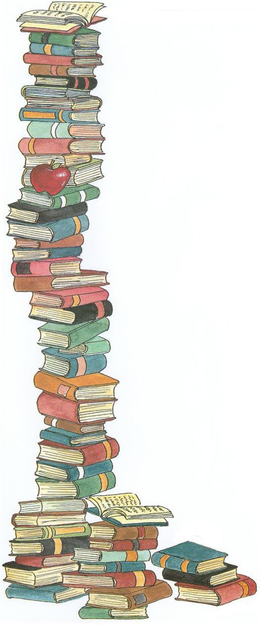 Stack of books clipart free clipartfest
