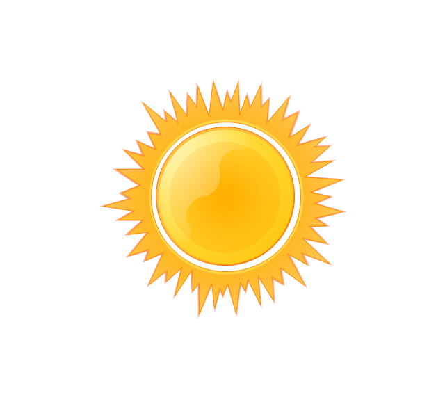Sunny weather clipart