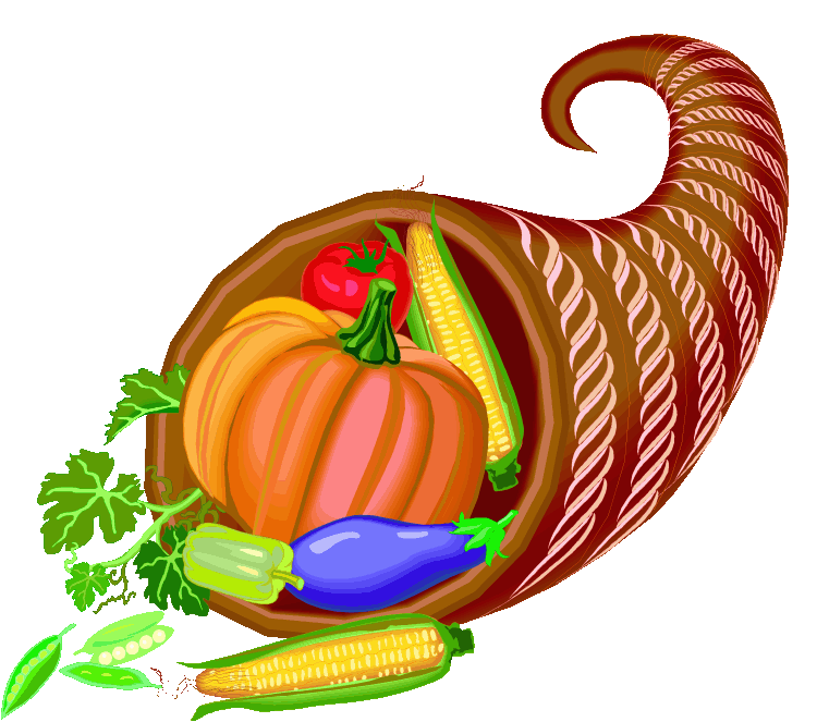 Thanksgiving cornucopia clipart 2
