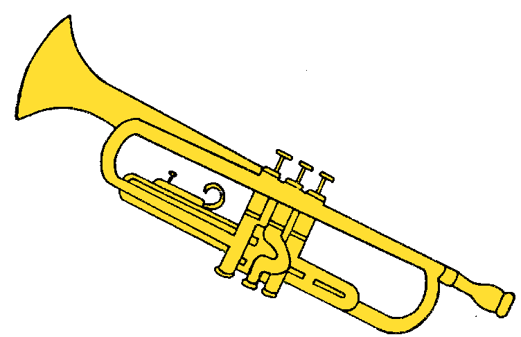 Trumpet clip art free clipart images