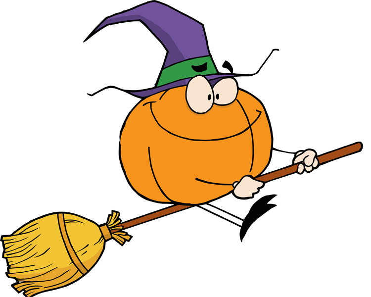 Witch on a broom clipart clipartfest
