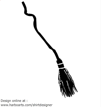 Witches broom clipart black and white clipartfox