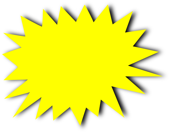 Yellow starburst clipart clipartfest