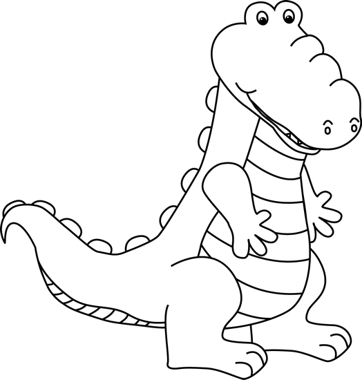 Alligator  black and white black and white alligator clip art image