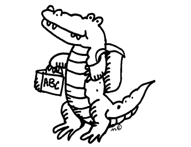 Alligator  black and white crocodile clipart free download clip art on