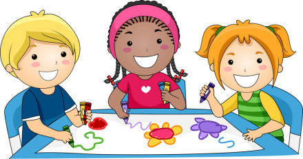 Arts and crafts clip art site about children