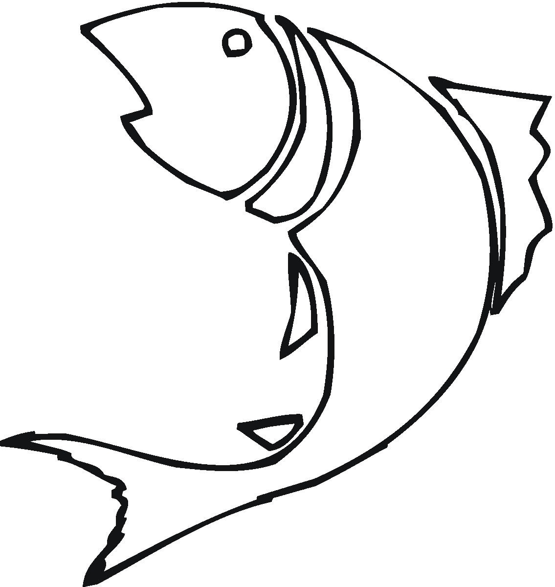 Bass fish outline clip art free clipart images