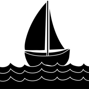 Boat  black and white free sailboat clip art image black and white on a lake
